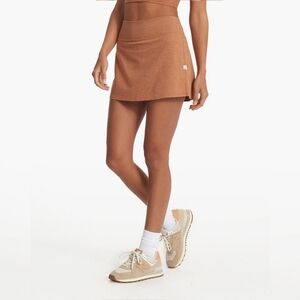 Vuori Halo Performance Skirt Palo Santo Heather Pleated Tennis Skort Size XS
